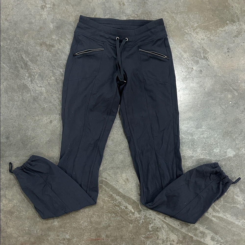 Gray Jogger Pants with Zipper Pockets